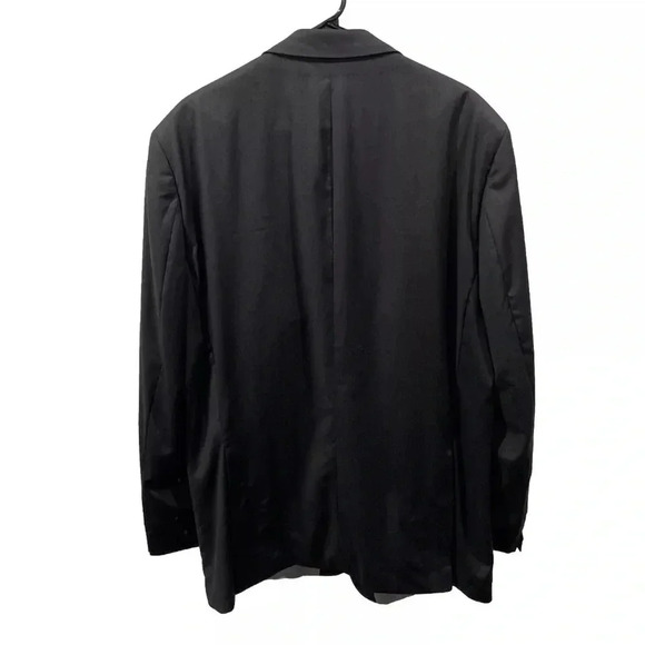 Hugo Boss Pasolini Movie Charcoal Grey 2 Button Super 100 Wool Blazer Jacket 46L - Picture 2 of 9